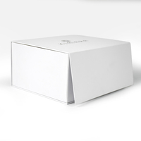 Boîte cadeau blanche à fermeture magnétique personnalisée en usine, impression intégrale de l'intérieur, boîte en papier pour emballage de bijoux