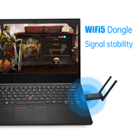 Chip de tarjeta de red WiFi: MTK7623 Adaptador WiFi5 Adaptador WiFi de 600Mbps USB 3,0 Dongle WiFi de doble banda
