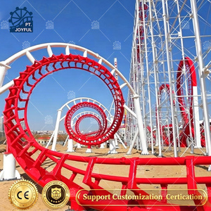 Nouvelle Grande Montagnes Russes à Inversion Multi-Boucles Certifiées CE, Manège Spectaculaire pour Grands Parcs d'Attractions et Sites Touristiques - Product Image 1