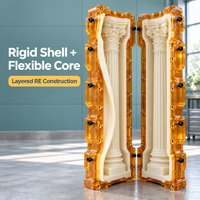 Moule de colonne romaine en PU à noyau élastomère en résine Tietuo C091-G4, construction durable, fabricant professionnel de moules, MOQ 1 ensemble