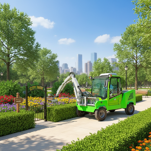 Cortasetos Eléctrico a Batería para el Mantenimiento de Parques y Jardines - Product Image 1