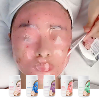 Mascarilla Facial de Gelatina Cristalizada con Vitamina C de Limón, Polvo Hidratante y Blanqueador para Rostro/Nariz/Pies, Natural, Vegano, a Base de Hierbas