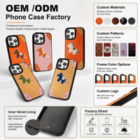 Étui personnalisé brodé motif cheval pour iPhone 17 Pro Max, coque de protection de luxe en cuir PU et patchwork, coque pare-chocs sur mesure avec identité de marque