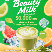 Poudre de Lait de Beauté Saveur Fraise Infusée au Collagène Halal Végétalien en Sachet – Sachets de Poudre de Lait de Beauté Multi-Saveurs au Collagène