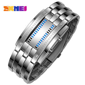 Reloj Digital LED SKMEI 0926 para Hombre, con Anillo de Acero Inoxidable, Nuevo Diseño Creativo, Resistente al Agua, Deportivo - Product Image 3