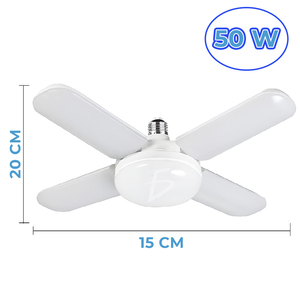 Ventilateur de plafond LED Ele-Gate 50W avec 4 pales, lumière blanche naturelle - Product Image 1