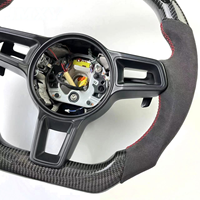 Volant sport en fibre de carbone LED personnalisé compatible avec Porsche 911 991 918 718 970 958 Panamera Macan Cayenne Cayman