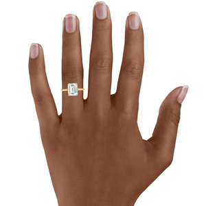 Fabricant <span class=keywords><strong>de</strong></span> bijoux fins, design minimaliste, <span class=keywords><strong>bague</strong></span> <span class=keywords><strong>de</strong></span> fiançailles pour femme, 1ct, 2ct, 3ct, émeraude, moissanite, <span class=keywords><strong>diamant</strong></span> - Product Image 5