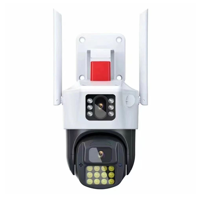 8MP Icsee App Dual Lens Wireless Security Outdoor IP66 Waterproof Intelligent 4K HD Two Way Voice Intercom IP Camera