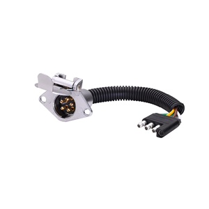 Adaptateur de remorque flexible C5012 plastique 4 voies plat à 5 voies rond nouvel état pour pièces et accessoires d'extrémité de remorque - Product Image 1