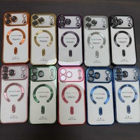 TPU souple pour iPhone 17 Air Magnet Clear Cell Phone Case Magnetic Phone Cases Cover pour iPhone 12 Mini 13 14 Pro Max Plus 15 16