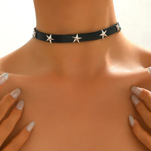 Punk Style PU <strong>Leather</strong> Personalized Fashion <strong>Necklace</strong> for Women and <strong>Men</strong> - Product Image 1