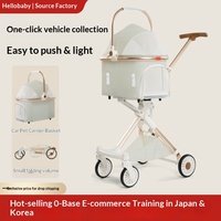 Faltbarer Haustier-Kinderwagen mit Ein-Klick-Faltmechanismus, Leichter Hundetransportkorb für Reisen, Großhandel