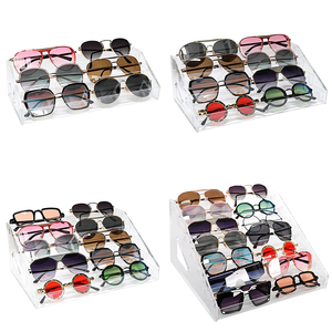 Étagère de rangement pour lunettes de soleil à 2-7 niveaux, support pour lunettes, présentoir en acrylique pour vernis à ongles, huiles essentielles, lunettes - Product Image 4