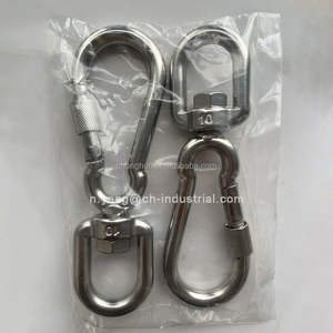 Vente chaude usine : Mousquetons à vis pivotants en acier inoxydable 304, verrouillables, pour l'escalade - Product Image 4