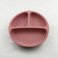 Assiette à manger en silicone pour bébé, solide, mignonne, dessin animé, vaisselle pour enfants, vaisselle d'apprentissage, bols d'alimentation pour enfants