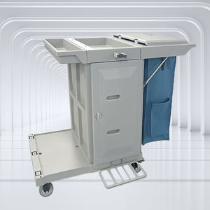 Chariot de nettoyage commercial modèle C-3, chariot de ménage pour hôtel, chariot de service hospitalier, chariot de nettoyage en aluminium - Product Image 1