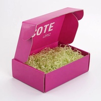 Boîte à fleurs rigide en carton ondulé recyclé rectangulaire personnalisée, revêtement UV, gaufrage, design personnalisé pour cadeau artisanal