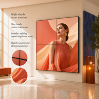 Mur vidéo LCD 46 pouces 700 Nits, écran à raccordement sans soudure avec cadre de 1,8 mm, LED à éclairage direct, gamme de couleurs 98% Rec.709, garantie 2 ans