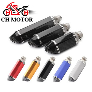Tubo de <span class=keywords><strong>Escape</strong></span> Universal para Motocicleta CHMotor, Silenciador de Salida para Yamaha, Honda, Suzuki, Kymco, <span class=keywords><strong>KTM</strong></span>, 250cc-1200cc - Product Image 1