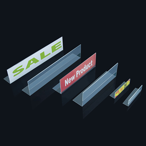 Étiquettes d'étagère en acrylique personnalisées en gros avec design gratuit pour les rayons de supermarché - Product Image 2