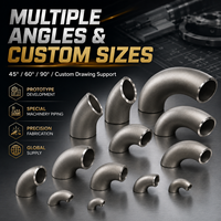 Coude d'échappement haute performance en titane pur Gr2, cintrages à mandrin, surface polie pour moto et automobile haut de gamme sur mesure
