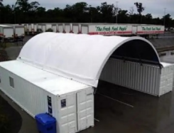 6m x 12.2m nhà máy trực tiếp khung thép mái vòm vận chuyển container mái nơi trú ẩn vòm container nơi trú ẩn - Product Image 4