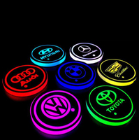 Le nouveau style se vend bien, sous-verre LED acrylique de haute qualité, sous-verre de voiture, accessoires de Bar, accessoires de voiture