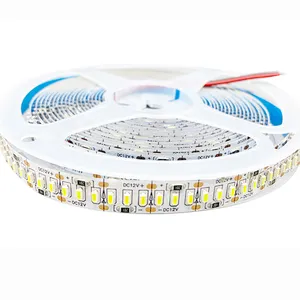 Kustom kualitas tinggi cri 90 80 led strip cahaya smd 3014 24v 3000K biru cct adjustable led strip 60Leds 8W