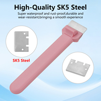 Outil de décapage de plaque de construction en acier SK5 pour Bambu Lab A1 Mini / P1 / X1 - Décapage de précision avec poignée ergonomique en plastique