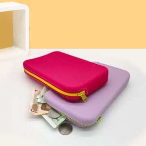 Waterproof Toiletry Cosmetic <b>Makeup</b> Bags Handle Coins Purse Durable <b>Brush</b> Pouch <b>Case</b> Bag Silicone Handbag - Product Image 1
