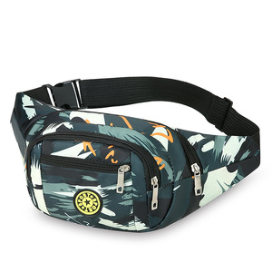 Unisex Waist Bag Large Capacity Water Resistant Outdoor Sports Phone Crossbody Bag With Zipper Pockets For Travel - Product Image 5