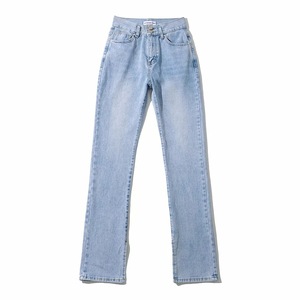 Jeans da Donna a Vita Alta, Larghi e Lunghi, in Denim, per Autunno e Inverno - Product Image 2
