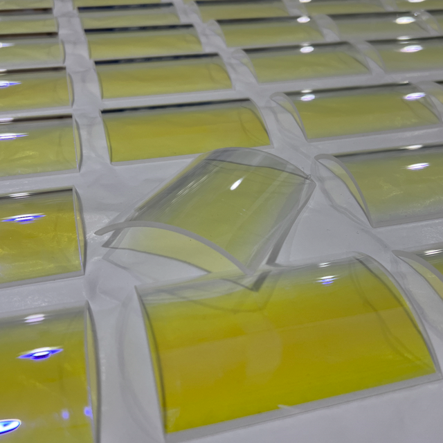 Fused Silica UV Cold Mirror Curved Reflector Transmit IR for UV Curing and Exposure Equipment
