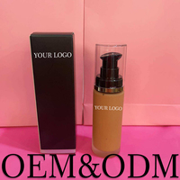 Fond de teint liquide longue tenue mat naturel True Myself, couvrance totale, imperméable, protection solaire multicolores, haute qualité, personnalisable OEM ODM