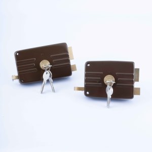 Serrure à jante de luxe <span class=keywords><strong>ISEO</strong></span> serrure à <span class=keywords><strong>double</strong></span> cylindre en laiton poli 120mm 140mm haute sécurité en laiton avec clés en laiton - Product Image 2