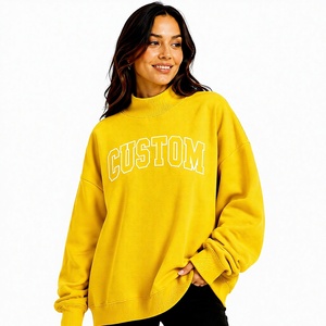เสื้อไหมพรมคอเต่าทรงโอเวอร์ไซส์ สีพื้น สำหรับผู้หญิง ทนทาน เป็นมิตรกับสิ่งแวดล้อม เหมาะสำหรับใส่ลำลองในฤดูหนาว แฟชั่นสตรีทแวร์ประจำวัน รับผลิตแบบ OEM - Product Image 1