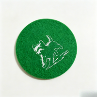 Sous-verres en feutre polyester épais, personnalisables, antidérapants, durables, lavables, écologiques et modernes, pour la maison et le bureau - Vente en gros