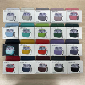 Pour <span class=keywords><strong>Airpods</strong></span> Pro génération 2, étui en Silicone souple avec crochet <span class=keywords><strong>mousqueton</strong></span>, étuis de protection pour écouteurs BT sans fil - Product Image 2