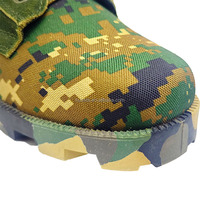 Bottes de combat tactiques en toile robuste, camouflage numérique, style Panama Jungle