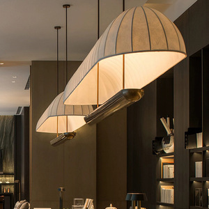 Chinese Style Long Pendant <b>Light</b> E27 <b>LED</b> Black For Restaurant Tea Room Hotel <b>Bar</b> Counter - Product Image 2