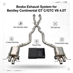 ระบบท่อไอเสียแบบสปอร์ตมีวาล์วสำหรับท่อไอเสียด้านหลังของ Bentley Continental GT c/gtc V8 4.0T 2014-2017ทำจากสเตนเลสสตีล - Product Image 1