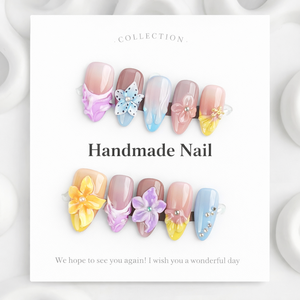 <span class=keywords><strong>Faux</strong></span> <span class=keywords><strong>ongles</strong></span> 3D faits main en forme d'amande, longs, en acrylique, emballage personnalisé, fournisseur en gros - Product Image 3