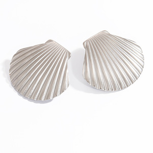 <b>Stud</b> Earrings 18K Gold <b>Titanium</b> Steel Irregular U Shaped Geometric Design For Women Fashion Jewelry - Product Image 5