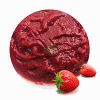 XMSD Diepvries Aardbeienpuree voor de voedingsindustrie, yoghurt, snacks, babyvoeding en fruitproductenlijnen