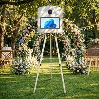 Photomaton avec écran tactile 15,6 pouces en métal pour mariages et fêtes, avec flight case, provenant de fournisseurs