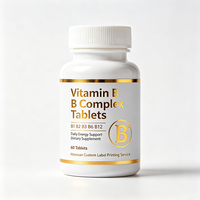 Étiquettes personnalisées OEM Haoxuan pour bouteilles de compléments alimentaires, autocollants imperméables imprimés UV avec dorure à chaud pour emballages de produits vitaminiques