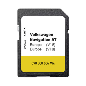 <span class=keywords><strong>Carte</strong></span> SD <span class=keywords><strong>de</strong></span> navigation GPS en plastique Classe 10 pour VW As V18 V23 pour Discover Media sur MIB1 Europe Allemagne Pologne - Product Image 1