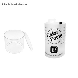 Juego de Bases <span class=keywords><strong>para</strong></span> Pastel de Acrílico Transparente de Grado Alimenticio con Formas Variadas <span class=keywords><strong>para</strong></span> Decoración de Pasteles con Crema de Mantequilla en Casa y en la Cocina - Product Image 1