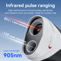 Télémètre de golf personnalisé avec logo, 1200 yards, mesure de distance au laser avec compensation de pente, lentille optique HD 7X, fournisseur d'usine en gros